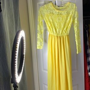 Long dress with slit